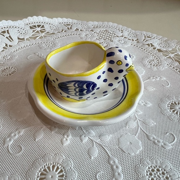 Pierre Deux 🇫🇷 Henriot Quimper Chicken Egg Coddler - Picture 4 of 8